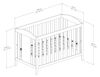 Angel Crib and Toddler Bed - Convertible Nursery Furniture for your Baby- Espresso