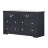 Meubles South Shore, 6-Drawer Double Dresser - Blueberry