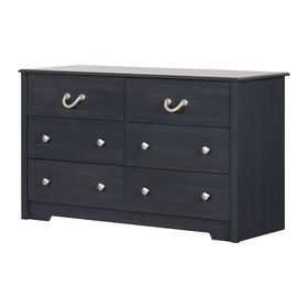 South Shore, 6-Drawer Double Dresser - Blueberry