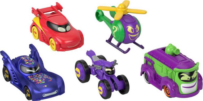 Fisher-Price- DC Batwheels- Coffret multiple de 5 véhicules