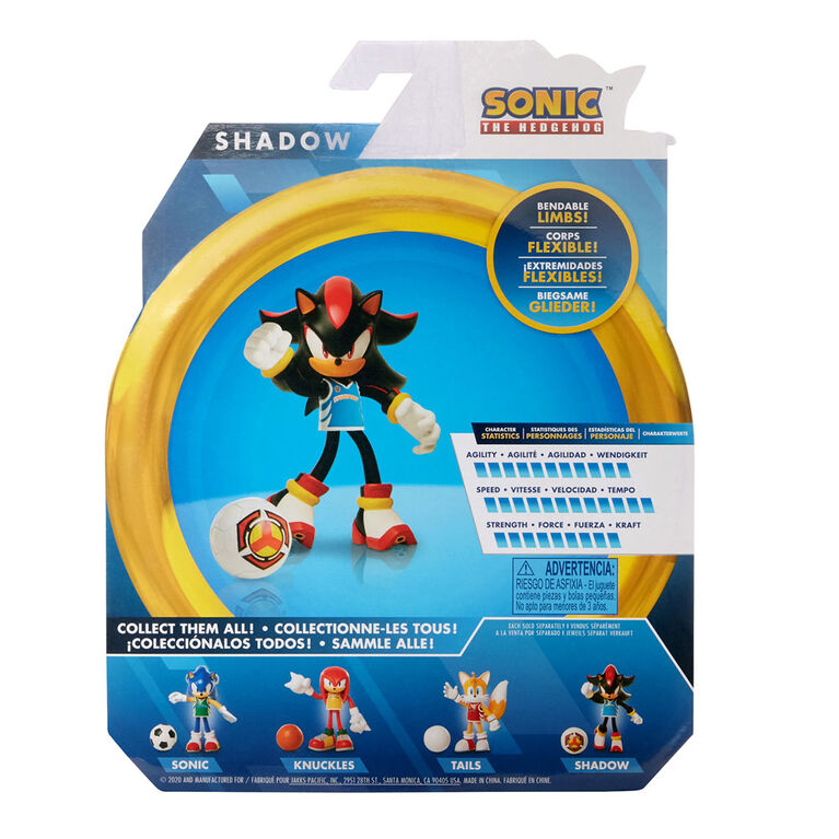 SONIC - 4" Shadow with Soccer Ball #2