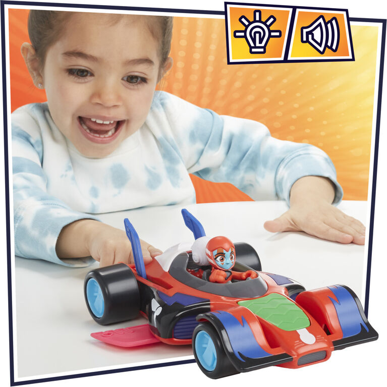 PJ Masks Animal Power Flash Cruiser Preschool Toy, Converting Car with Lights and Sounds