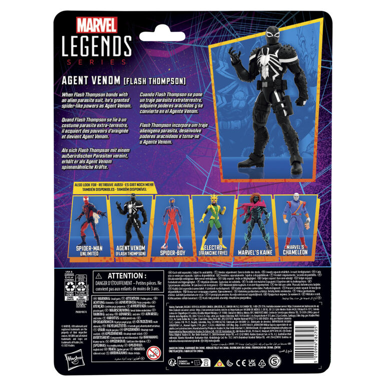 Marvel Legends Series Agent Venom (Flash Thompson) Comics Action Figure