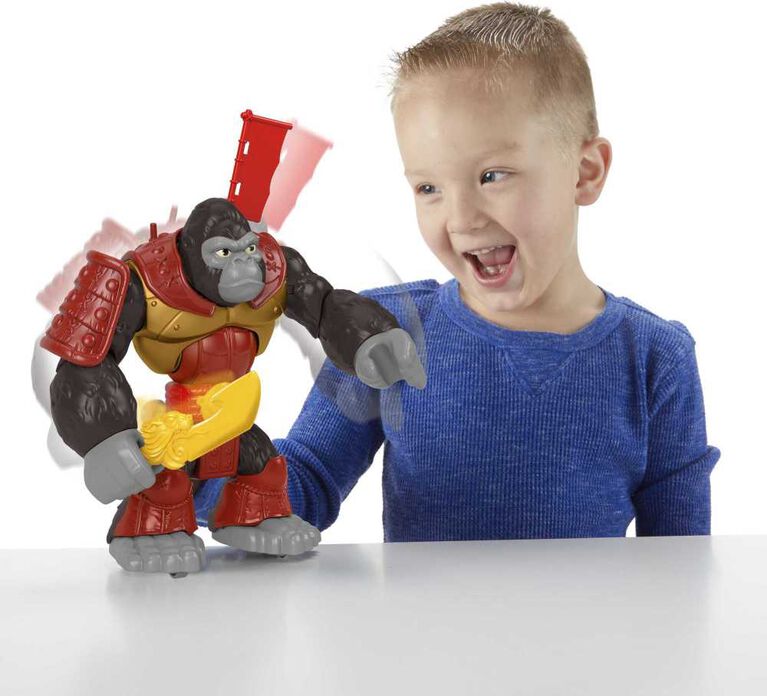 Fisher-Price Imaginext Silverback Gorilla Smash Punching Action Figure