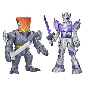 Power Rangers Dino Fury Battle Attackers 2-Pack Void Knight vs. Snageye