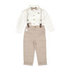 Little Gent Ensemble de bretelles gris 12 mois
