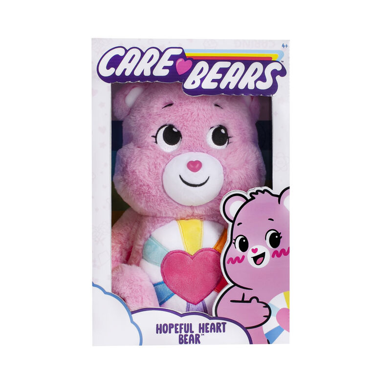 Care Bears 14 Hopeful Heart Bear and 5 Collectible Hopeful Heart Bear - Special Collector Limited Edition.