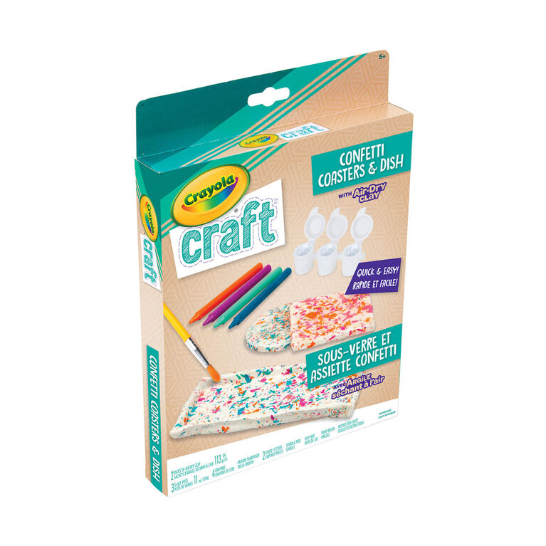 Crayola Craft Confetti Coasters & Dish Kit