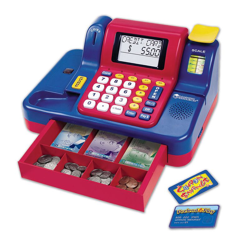 Learning Resources - Teaching Cash Register - English Edition - styles may vary