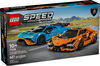 LEGO Speed Champions La Lamborghini Revuelto et la Huracán STO, Ensemble de Construction de Voitures et de Modèles 77238