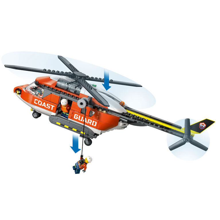 LEGO City Coast Guard Helicopter Building Toy for Kids, Boys & Girls, Ages 7+ - 60503