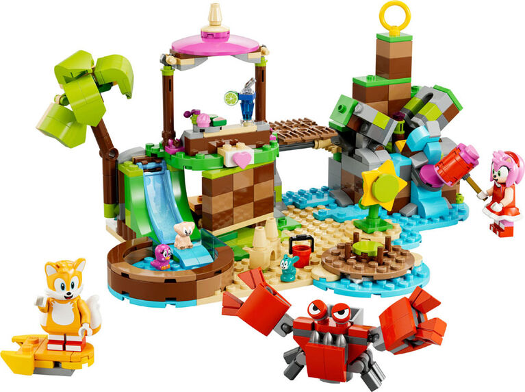 LEGO Sonic the Hedgehog L'île-refuge pour animaux d'Amy 76992 Ensemble de jeu de construction (388 pièces)