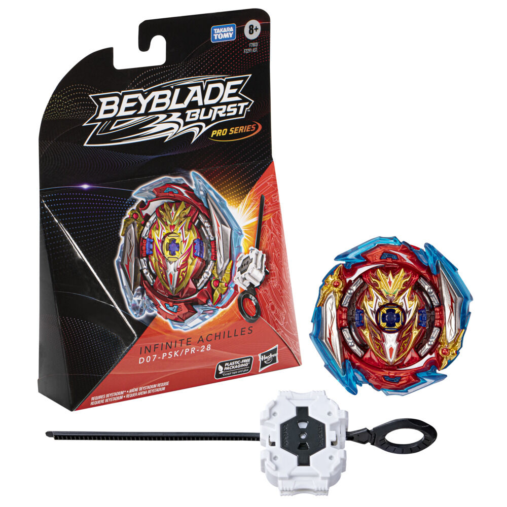 Beyblade Burst Pro Series Infinite Achilles Spinning Top Starter Pack,  Battling Game Toy