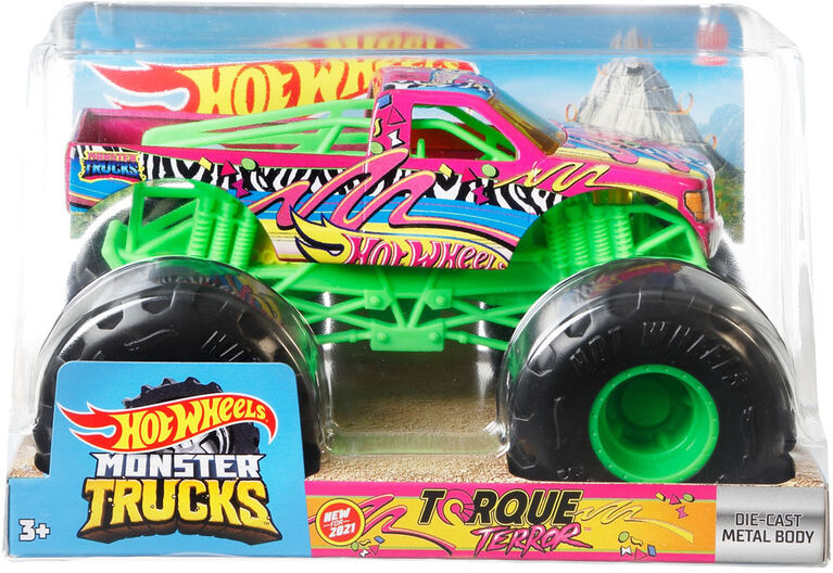 Hot Wheels Monster Trucks 1:24 Scale Die-Cast Assortment Toy Vehicles