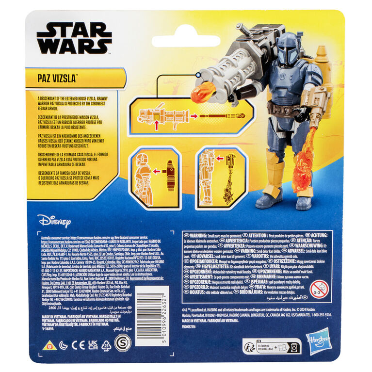 Star Wars Epic Hero Series Paz Vizsla 4 Inch Action Figure & GearStar Wars Epic Hero Series Paz Vizsla 4 Inch Action Figure & Gear