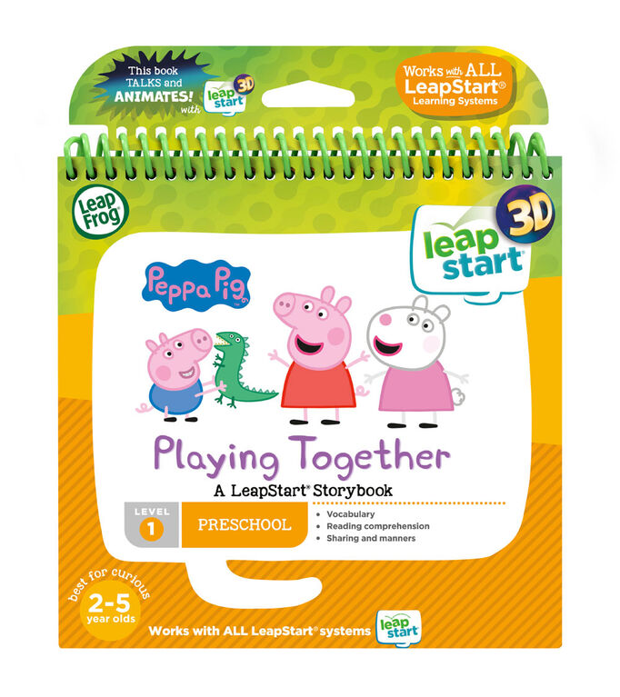 LeapFrog LeapStart 3D Peppa Pig Playing Together Livre d'histoires - Édition anglaise