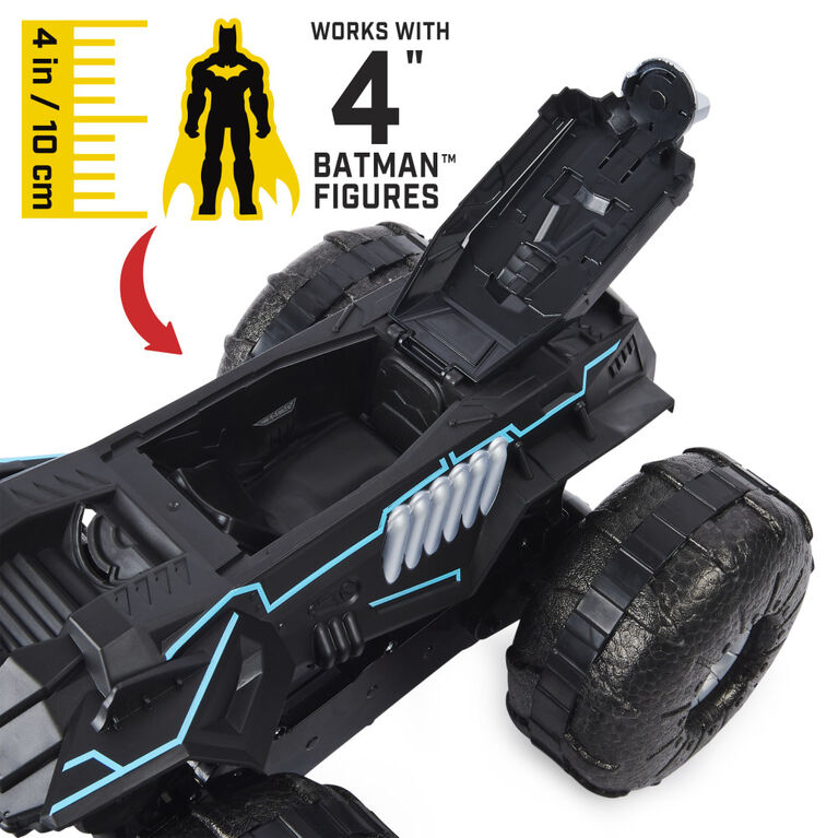 Batman, Véhicule radiocommandé All-Terrain Batmobile, jouets Batman résistants à l'eau