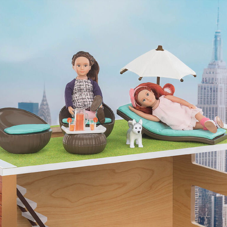 Lori, Rooftop Patio Set, Furniture Set for 6inch Dolls Toys R Us Canada
