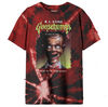 Goosebumps-visage effrayant-rouge Tie Dye chemise-petit