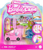 Barbie Mini BarbieLand Doll & Vehicle Set with 1.5-inch Doll & Beach Convertible with Color-Change