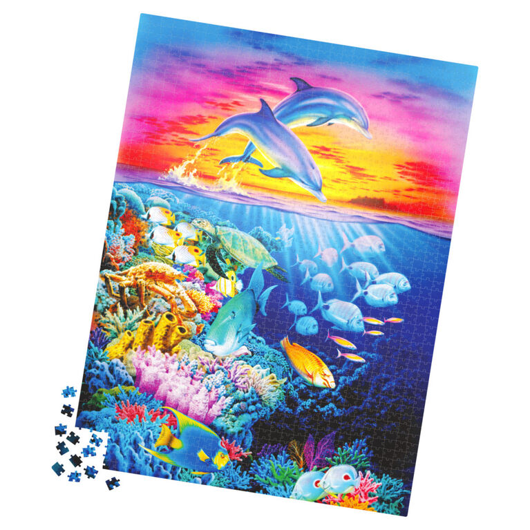 Big Ben Luxe 1500-Piece Adult Jigsaw Puzzle, for Adults and Kids Ages 8 and up Sunset Leap