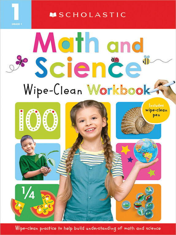 First Grade Math/Science Wipe Clean Workbook: Scholastic Early Learners (Wipe Clean) - Édition anglaise