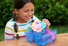 Polly Pocket Sparkle Cove Adventure Island Treasure Chest Playset with 2 Micro Dolls, 4 Animals and Accessories