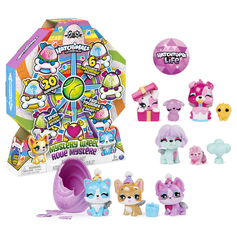 Hatchimals CollEGGtibles, Mystery Wheel with 20 Surprises to Unbox (Style May Vary)