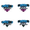 Beyblade Burst QuadDrive Salvage Valtryek Rashad V7 and Gilded Nemesis N7 Spinning Top Dual Pack