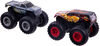 Hot Wheels - Monster Trucks Rev Treds Dueling Doubles Fire Starter VS Dragon Hunter Vehicles