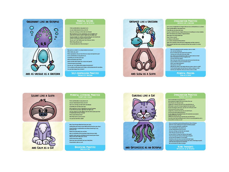 Mindful Living Mindfulness Friends Cards - Édition anglaise