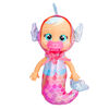 Cry Babies Tiny Cuddles Mermaids Delphine - 9" Baby Doll | Metallic Pajamas with Mermaid Tail