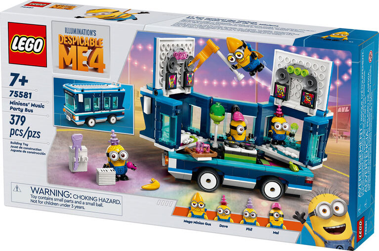 LEGO Despicable Me 4 Minions' Music Party Bus, Fun Despicable Me Toy, 75581