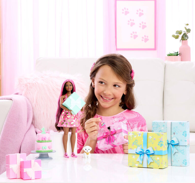 Barbie-Barbie Cadeau Surprise-Coffret Fête d'Anniversaire