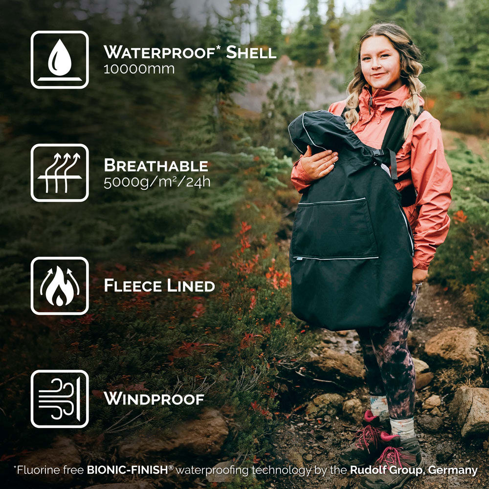 Baby Waterproof Carrier Cover | Greystone - One Size