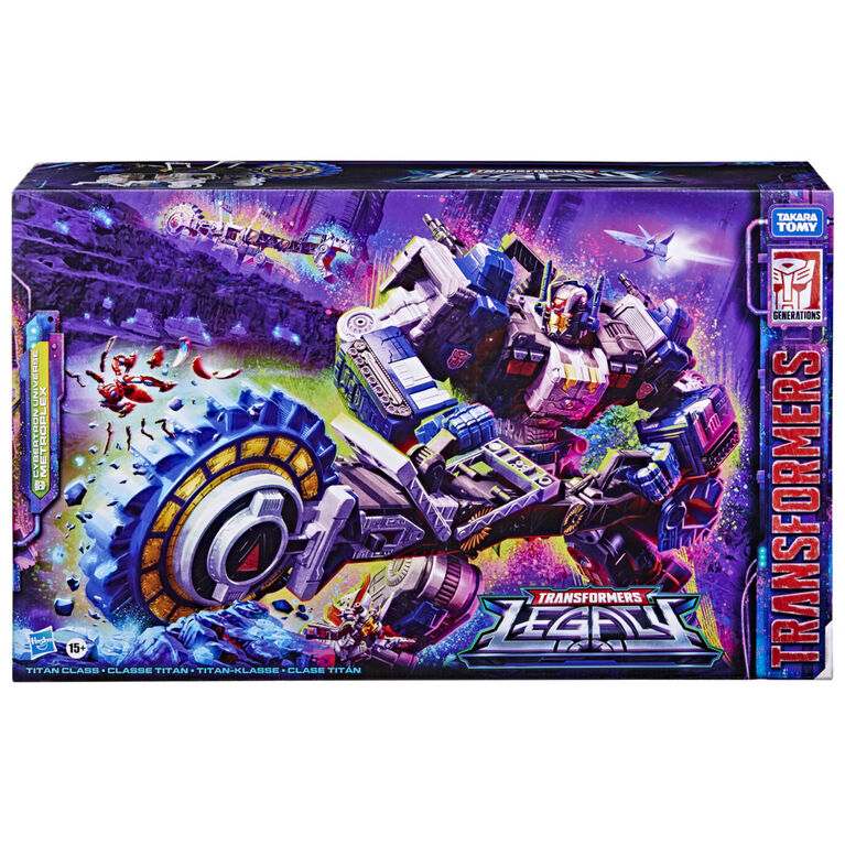 Transformers Toys Generations Legacy Series Titan Cybertron Universe Metroplex Action Figure, 22-inch