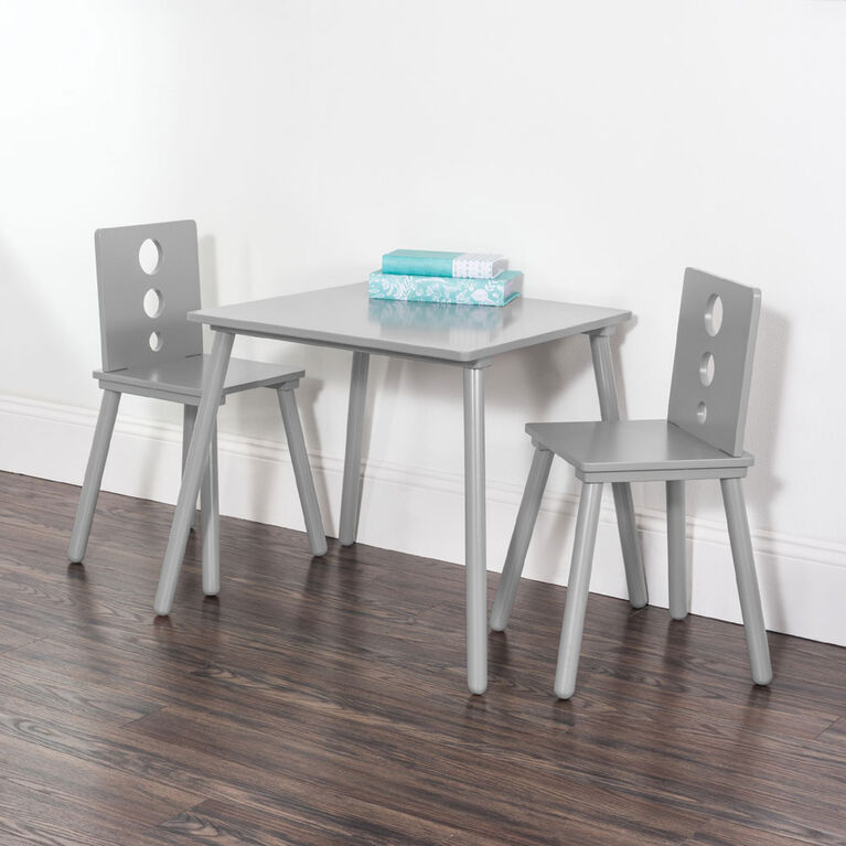 Ensemble de table et de chaises pour enfants Forever Eclectic Cirque, couleur gris cool