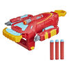 Marvel Avengers Mech Strike, Gant lance-fléchette de Iron Man, jouet de déguisement, 3 fléchettes NERF