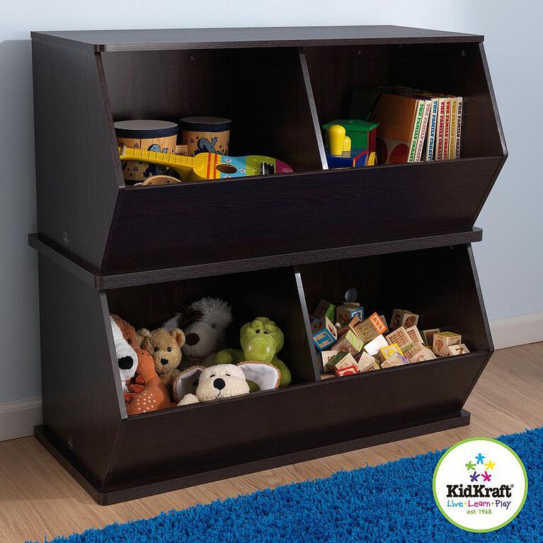 KidKraft Meuble de rangement double - Expresso