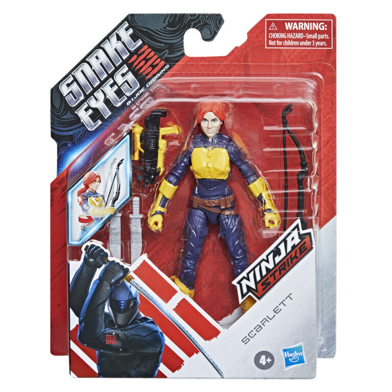 Snake Eyes: G.I. Joe Origins Scarlett Action Figure Collectible Toy