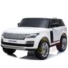 KidsVip 2x12V Kids & Toddlers Range Rover 4WD ride on car w/Remote Control - White on White