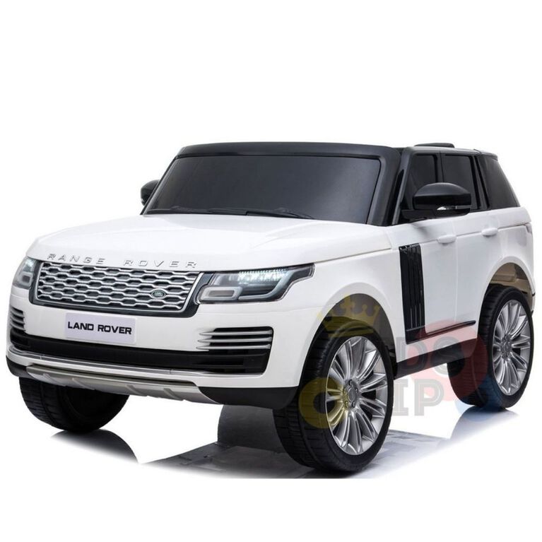 KidsVip 2x12V Kids & Toddlers Range Rover 4WD ride on car w/Remote Control - White on White