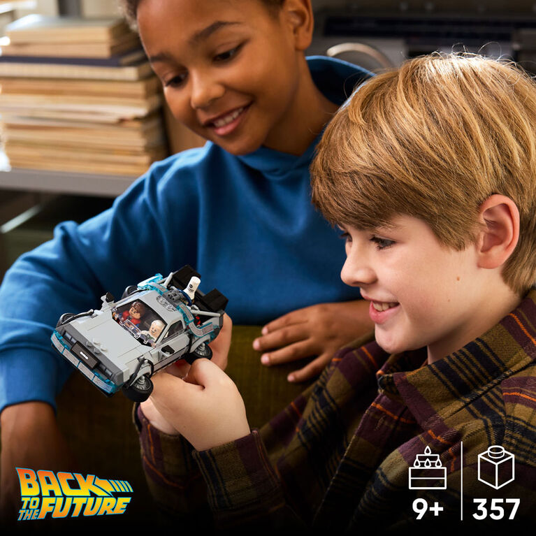 LEGO Speed Champions Time Machine from Back to the Future Building Toy for Kids, Ages 9+ - 77256