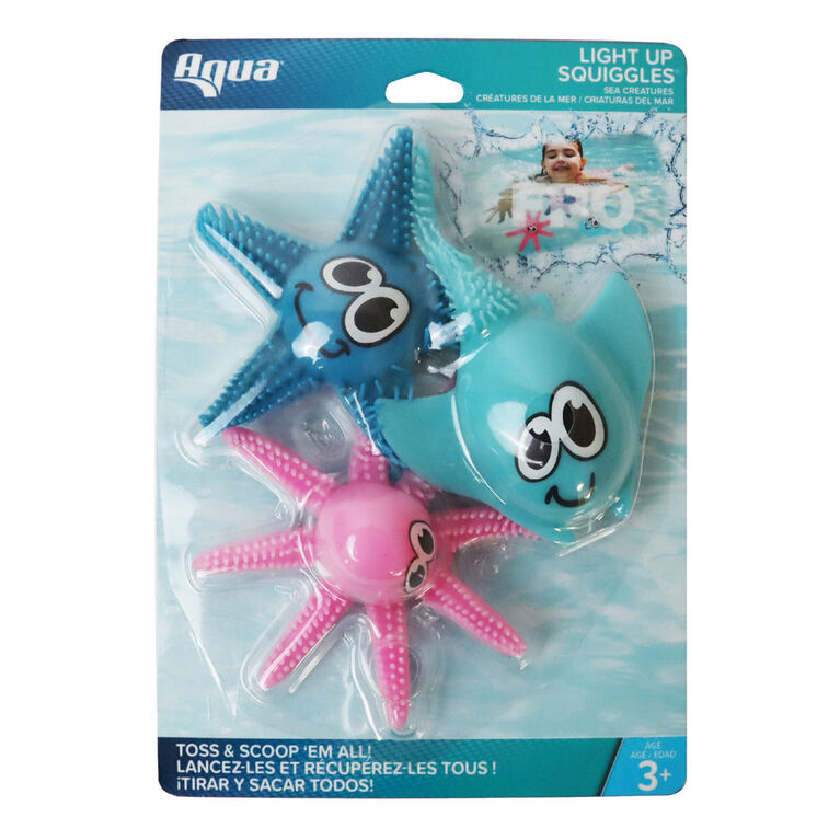 AquaLeisure Lite Up Squiggles Sea Creatures