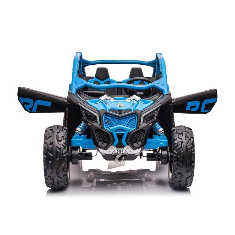 KIDSVIP Can-Am Maverick 2X24V Kids' & Toddlers' 4X4 Ride-On UTV Buggy w/ RC - Blue