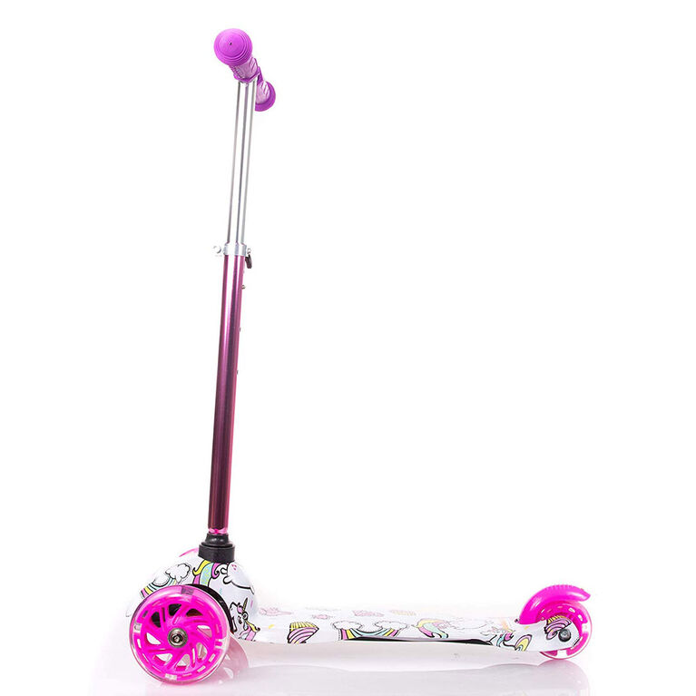 Rugged Racers Kids Scooter With Unicorn Print Design