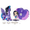 Hatchimals Pixies Riders, Black Glitter Lily Pixie and Seastallion Glider Hatchimal Set with Mystery Feature