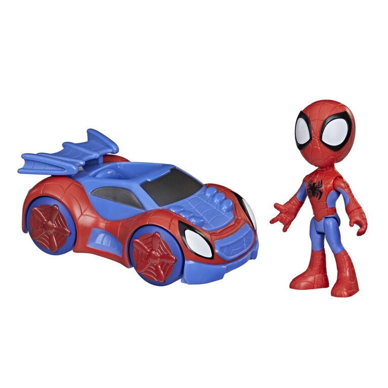 Marvel Spidey and His Amazing Friends Spidey Action Figure And Web-Crawler Vehicle