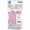 Pink Gingham 1st Bday 12" Latex Balloons 5 pieces
