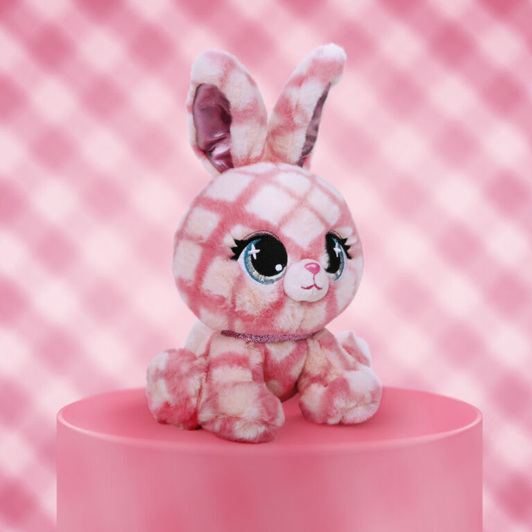 GUND P.Lushes Designer Fashion Pets Trixie Karrats Rabbit Premium Stuffed Animal, Pink and Purple, 6"